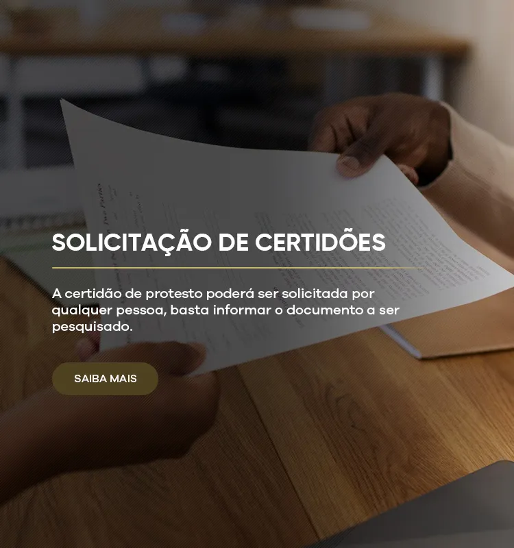 Solicitação de Certidões